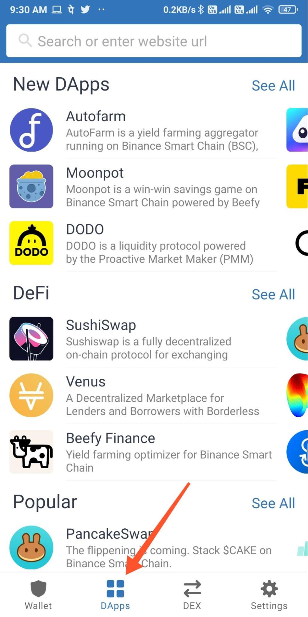 DApps-mobile-view